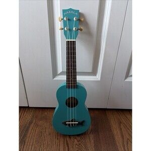 Makala Ukulele Blue Wood Shark with Carrying Case